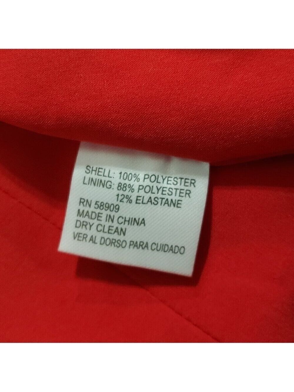 Women’s Gianni Bini Red V-Neck Wrap Dress Size 12 - Picture 7 of 11